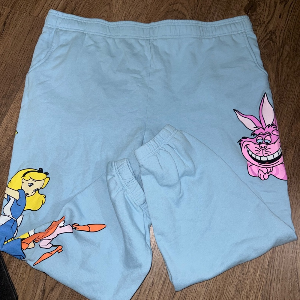 Disney Light Blue Alice in Wonderland Sweatpants